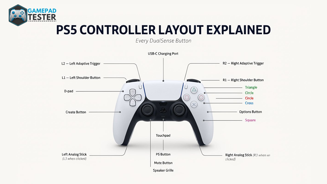 PS5 Controller Layout